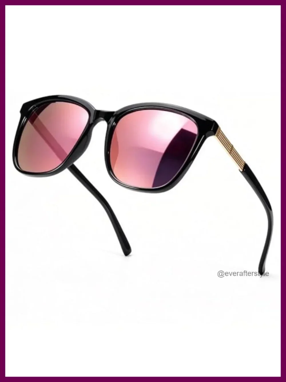 Square Polarized Sunglasses UV400 Protection Women's Retro Shield